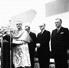 Cardinal Paul-Émile Léger,
Jean Drapeau and Jean Lesage